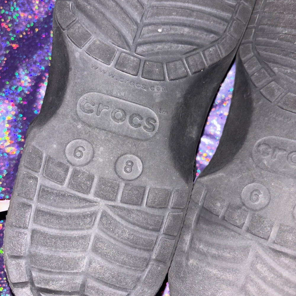 Black Translucent crocs - Picture 6 of 11